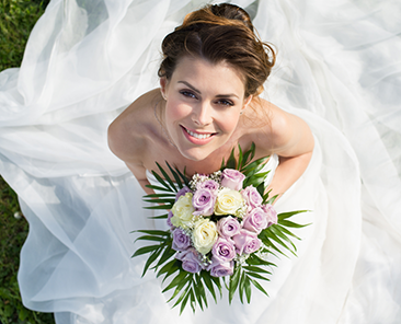 Bride with Flowers